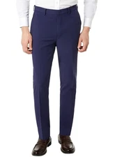 Michael Kors Mens Modern-Fit Tech Dress Pants 32W x 32L Blue - NWT $190