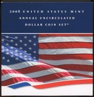 2008 U.S. Mint Annual Uncirculated Dollar Coin Set - Silver Eagle + 5 others!