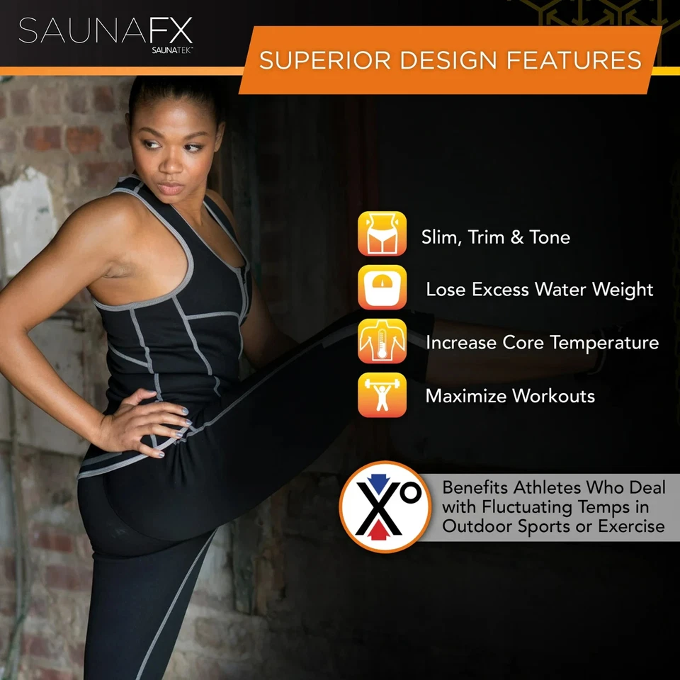 Sauna FX Women's Neoprene Sauna Vest With Microban Size M - Image 2 of 3