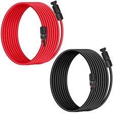 10AWG 6mm Solar Panel Extension Cable - 8FT, Heavy Duty, Weather Resistant,...
