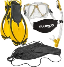 Phantom Aquatics Rapido Boutique Collection Marine Adjustable Snorkeling Fin ...