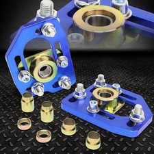 For 90-93 Ford Mustang Front Adjustable -3.0 Camber -2.0 Caster Plates Blue