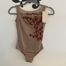 Ballet Rosa Adele Floral Embossed Dance Leotard Adult Medium NWT