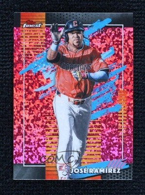 2026 Finest Uncommon Pink Mini-Diamond Refractor Jose Ramirez José Ramírez 1v1q