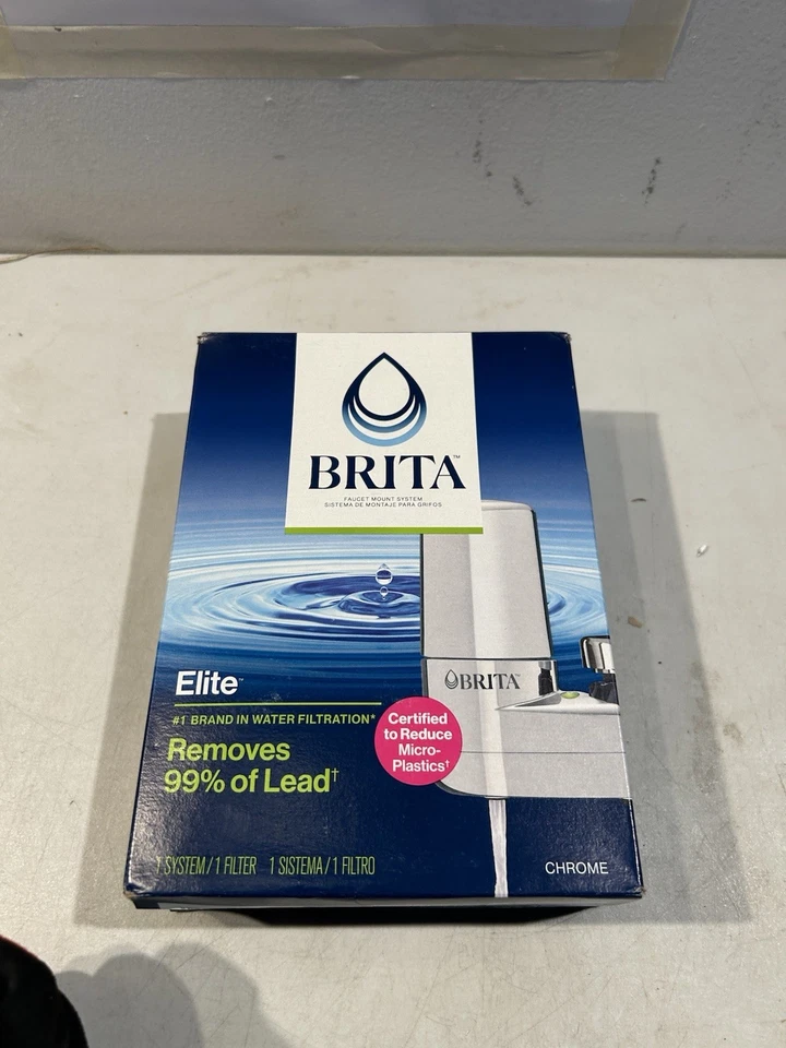 BRITA Elite Faucet Mount Filtration System Water Purification Chrome, - Image 3 of 4