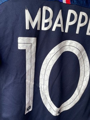 NIKE Kylian Mbappe #10 2018 World Cup France Home Jersey Blue
