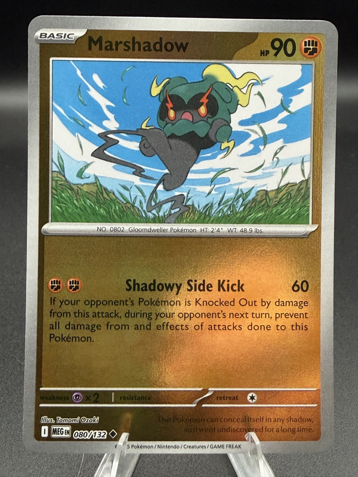 Marshadow 080/132 ME01: Mega Evolution Reverse Holo- Pokemon TCG- NM