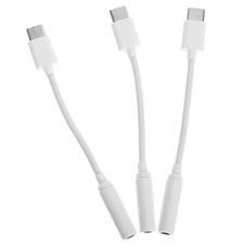 3 Pcs Type Earphone Converter Headphone Jack Adapter USB Audio to