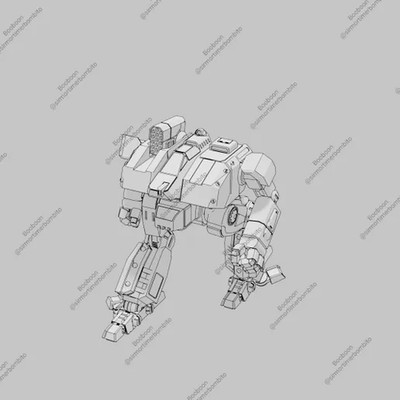 Baboon (Howler) 1  | Sir Mortimer Bambino | 3D-Printed Miniature for Battletech