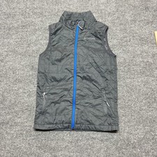 Columbia Vest Youth Medium Gray Omni-Heat Quilted Insulated Outdoor Lightweight