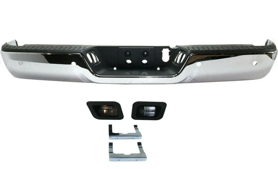 New Rear Step Bumper Assembly Chrome Steel For 2013-2018 Ram 2500 3500 CH1103129 - Image 2 of 4