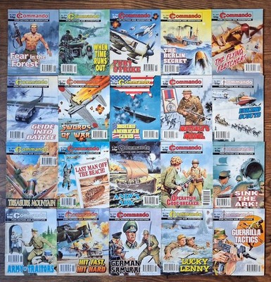 Commando Comics Job Lot Bundle x 20 (51G)