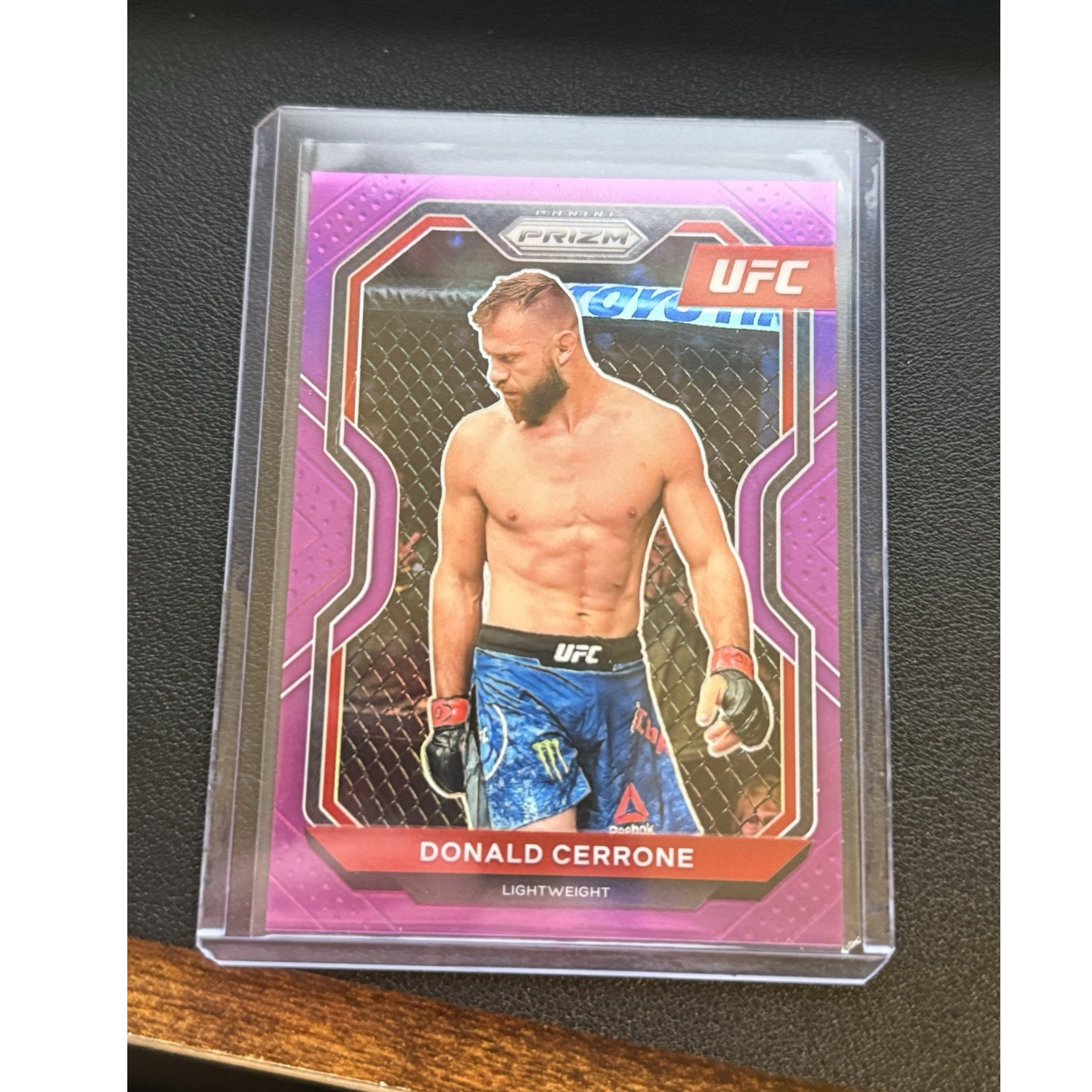 2021 Panini Prizm UFC Donald Cerrone #12 Purple Prizm Serial Numbered /149
