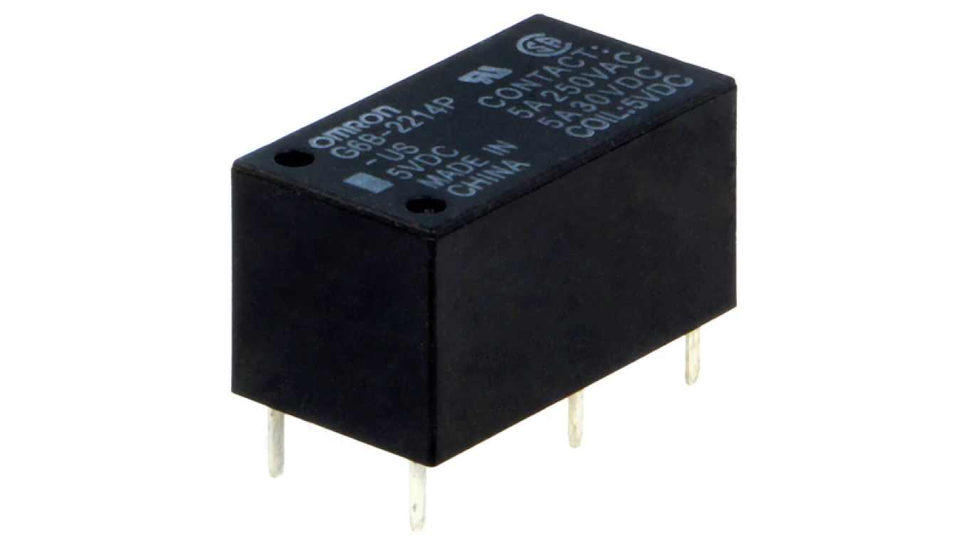 Electromagnetic relay DPST-NO Coils 5VDC 5A/250VAC G6B-2214P-US 5VDC /T2UK