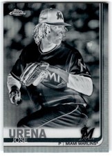 2019 Topps Chrome Negative Bowman Chrome Negative Refractor Jose Urena Miami