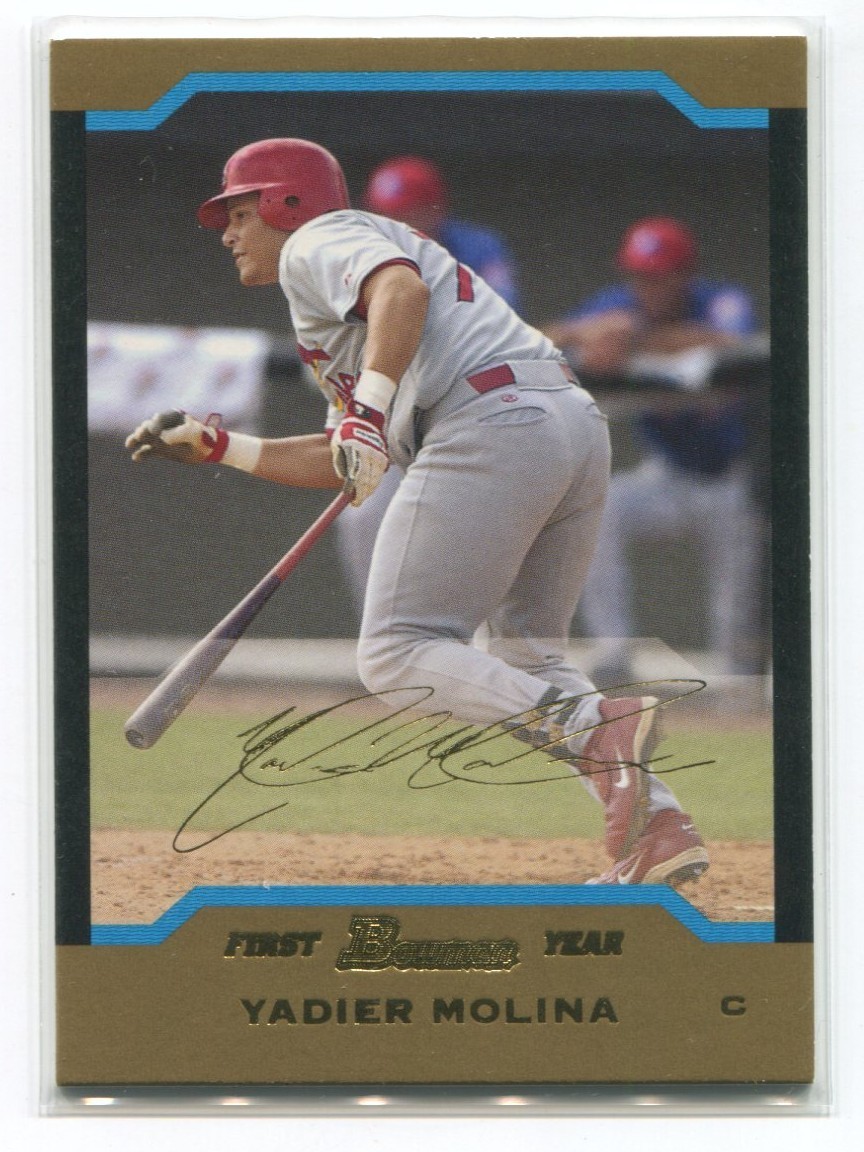 2004 Bowman Baseball Gold Yadier Molina Gold Rookie Card RC #301 HOBBY FRESH
