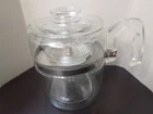 Vintage Pyrex Flameware Glass Percolator 9 Cup Coffee Pot 7759
