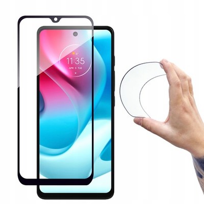 HURTEL FULL COVER FLEXI NANO TEMPERED GLASS FÜR MOTOROLA MOTO G60S MIT RAHMEN