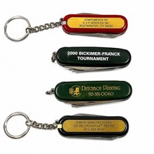 Vintage Promotional Mini Pocket Knife Lot of (4 Knives) Keychain Folding Knives