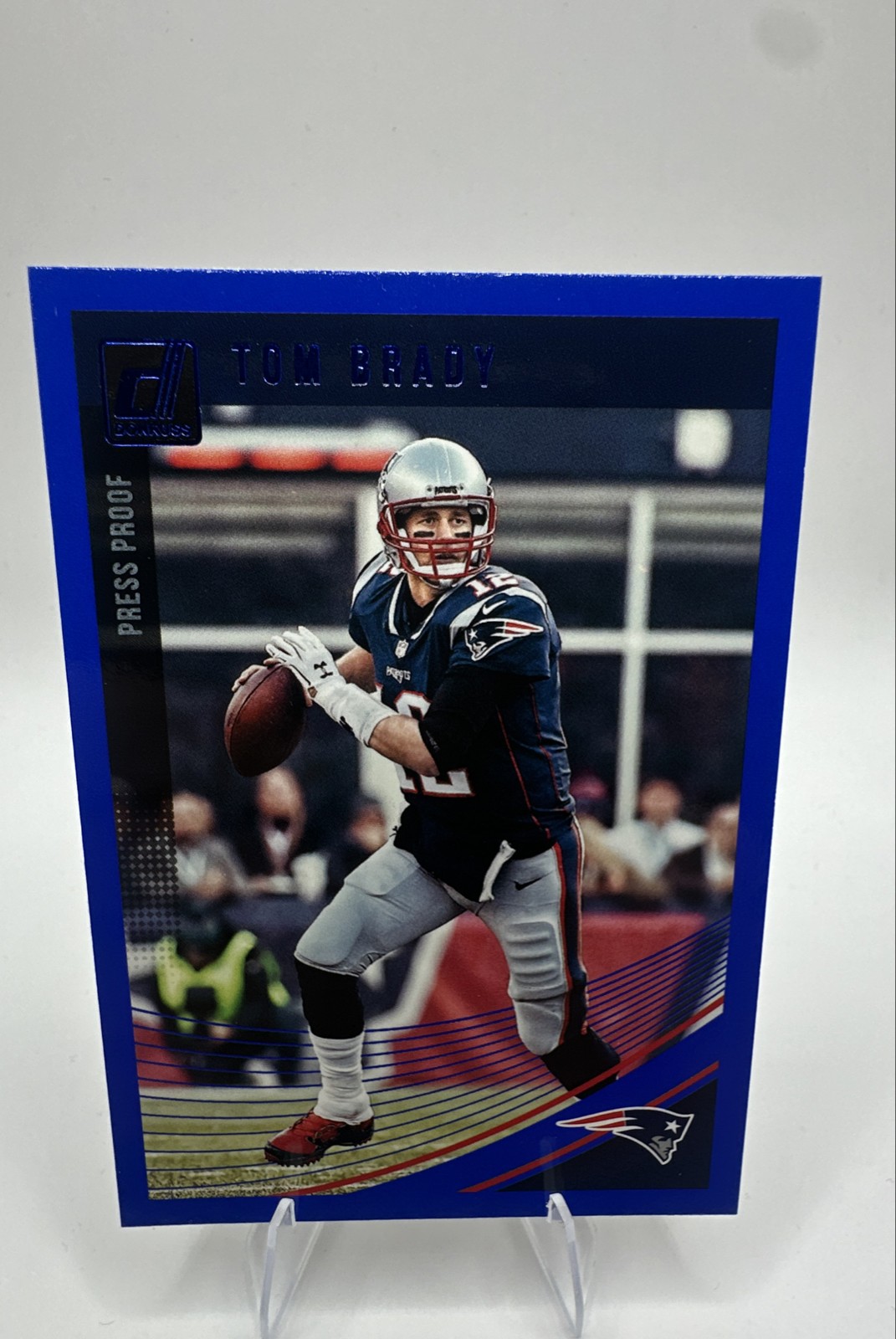 2018 Panini Donruss - Tom Brady #183 Press Proof Blue