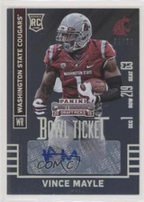 2015 Panini Contenders Draft Picks Bowl Ticket 44/99 Vince Mayle #104 Auto u0h