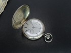 1880 Waltham Wm Ellery Pocket Watch, 11j 18s, Sterling Silver Hunting, Repair — photo 1