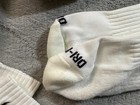 Lot of 4 Sets of Vintage Nike Socks Ankle White w/ Brown Swoosh Logo Dri-Fit — photo 3
