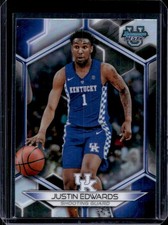 2023-24 Bowman Best University Justin Edwards Refractor #39 Wildcats