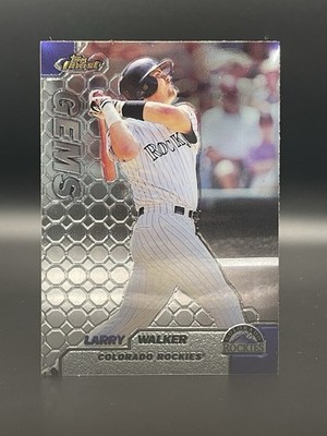1999 Topps Finest - Gems Larry Walker #117 - Colorado Rockies - Hall Of Famer