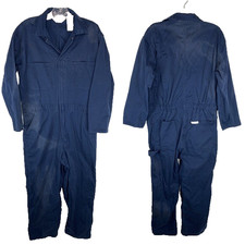 WALLS Navy Blue Coveralls Medium Short Hipster Mechanic Workwear