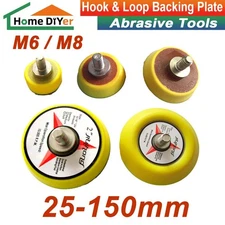 1/1.2/1.5/2/3/4/5/6 Inch Hook & Loop Backing Plate Pad Sanding Disc Thread M6 M8