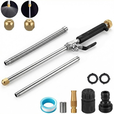 #ad Hydro Jet High Pressure Power Washer high pressure cleaning tool long Black $38.82