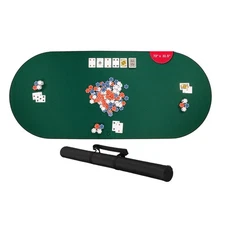 Feltectors Board Game  Mahjong Neoprene Mat Card Table Cover 73x31.5" -Green