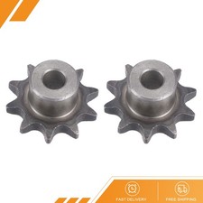 2Pack 08B Chain Roller Sprocket 10mm Bore 1/2" Pitch 10 Tooth Type B Sprocket
