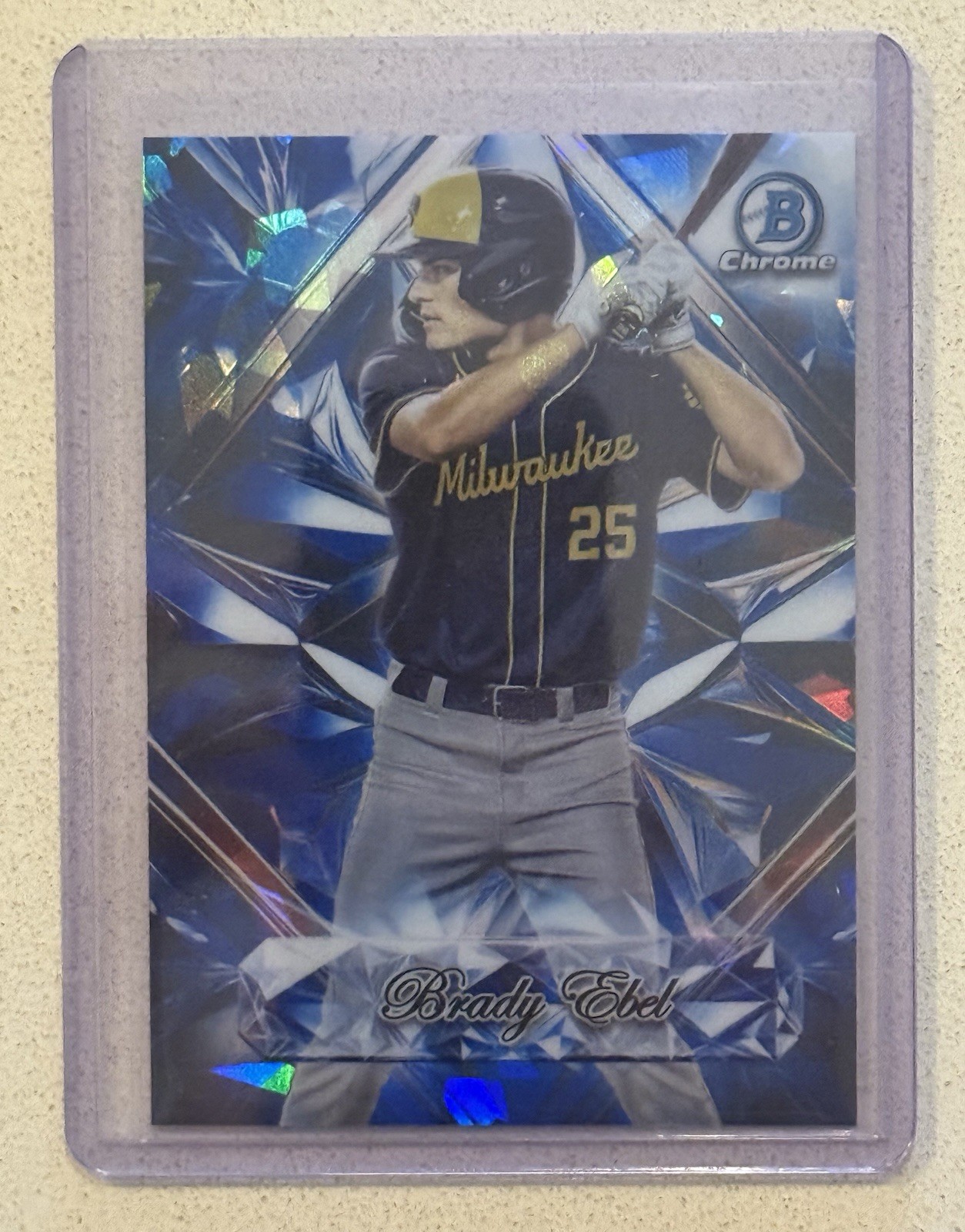 2025 Bowman Draft Sapphire Brady Ebel Sapphire Selection Brewers #SS-9