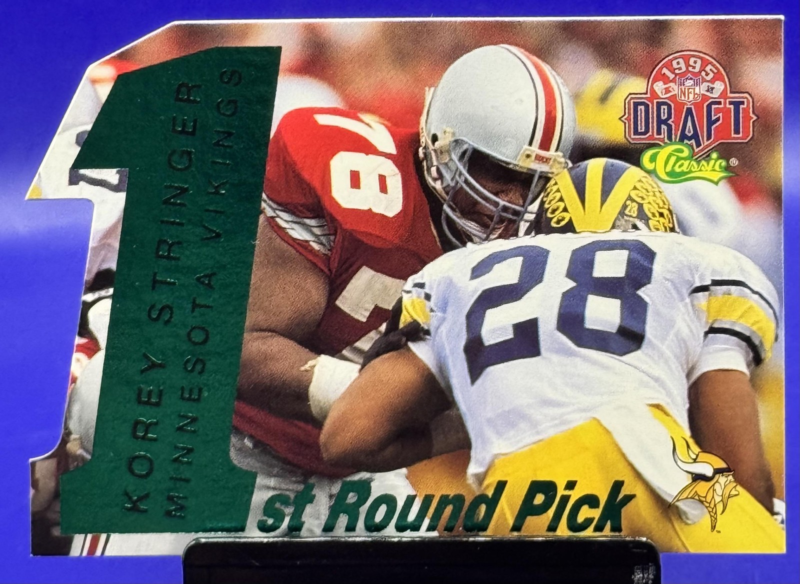 1995 Classic NFL Rookies Korey Stringer #24 Die Cuts SN Minnesota Vikings