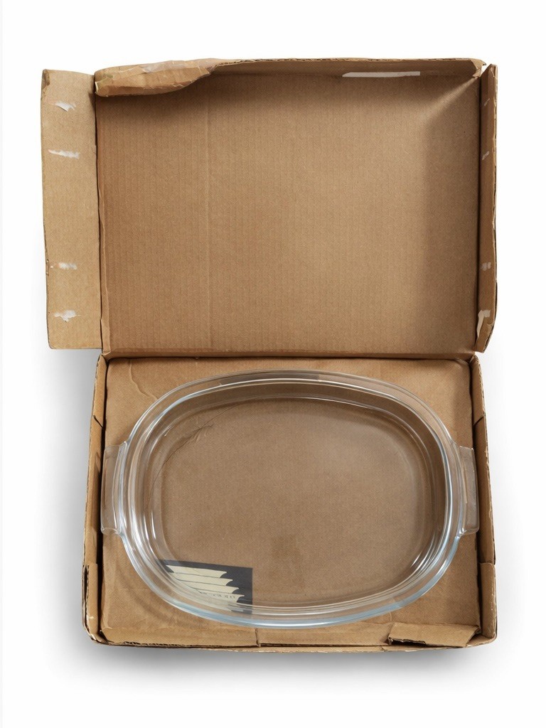 Vintage Pyrex 704 4 Qt Oval Clear Baking Dish w Box Corning USA | eBay