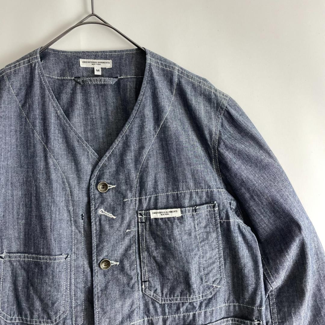 Engineered Garments Chambray Jacket Short Blouson… - image 6