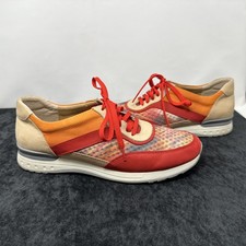Vaneli Sport Leather Sneakers Women s 9 Multicolor Lace Up Comfort Shoes