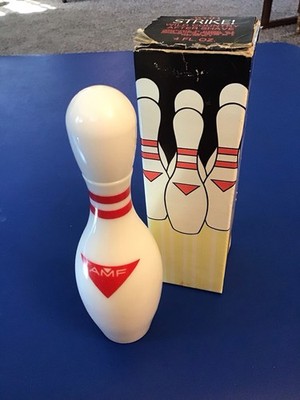 Avon Strike! Bowling Pin Bottle After Shave 4oz Full With Box