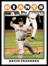 2008 Topps Kevin Frandsen San Francisco Giants #113