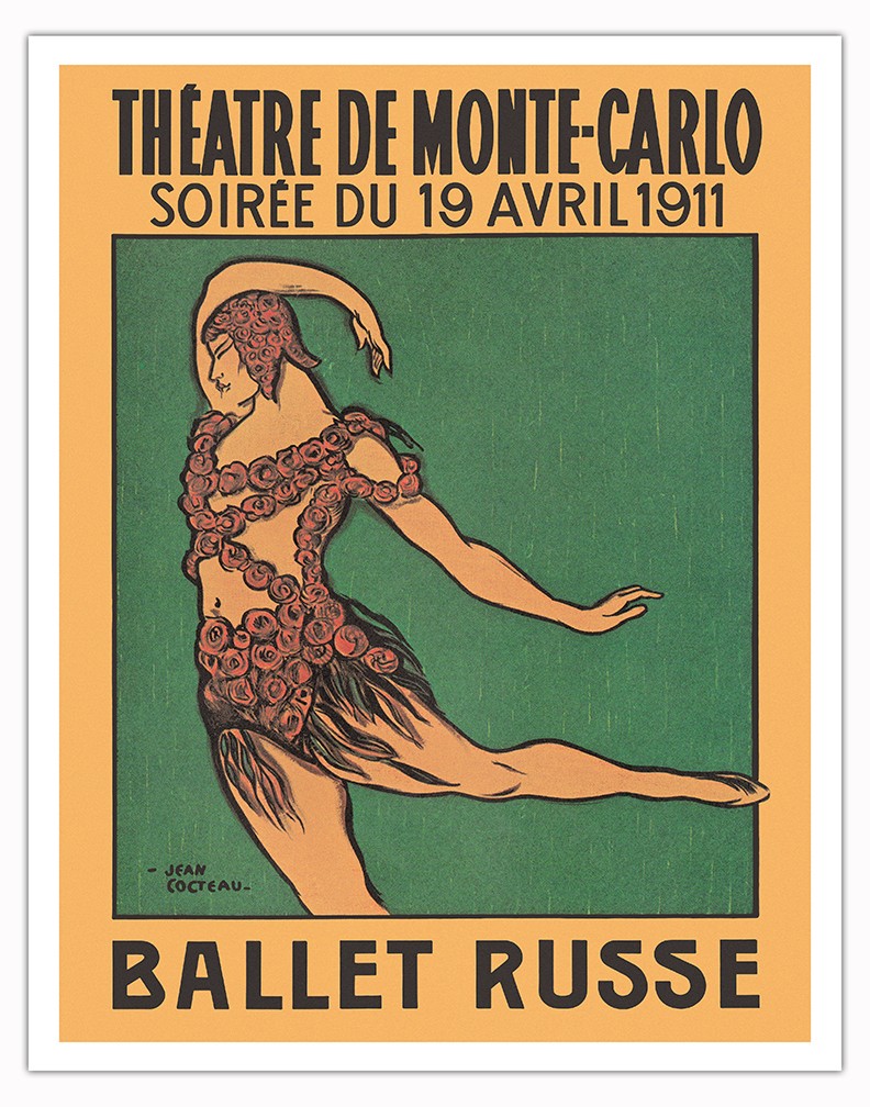 Ballet Russe - Vaslav Nijinsky - Vintage Dance Poster by Jean