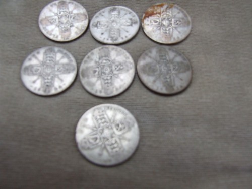 J7 OFFERS COMBINE BRITISH SILVER COIN GEORGE V - 1924 FLORIN TWO SHILLING X7 - Picture 4 of 6