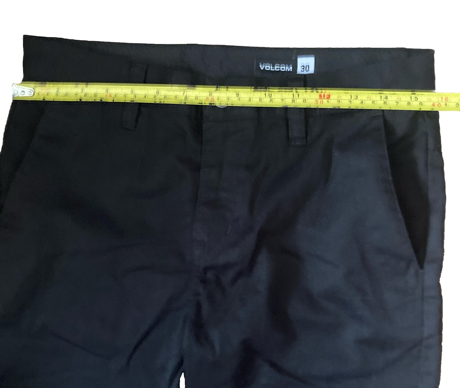 Volcom Solid Black Cotton Polyester Pants Menʻs S… - image 7