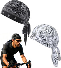 AQWEI Cooling Head Scarf Cap, Paisley Cooling Headscarf Elastic Cycling Sports M