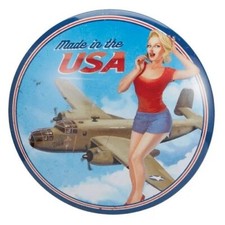 Made In The USA 15" Domed Metal Sign