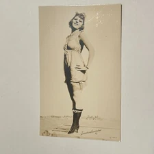 Vtg 1920s Glamour Girl Sunshine Comedies Bathing Beauty Flapper Postcard RPPC