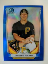 2014 BOWMAN CHROME Jameson Taillon RC BLUE REFRACTOR YANKEES SP #373/399