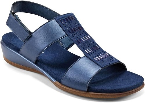New Easy Spirit Women's Hazel Wedge Sandal Blue Size 6 US - 第 1/8 張圖片
