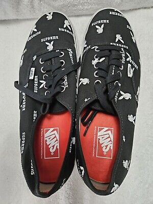 Vans x Supreme Playboy Authentic Pro Black Mens Size 12 New Vans x Supreme Playboy Authentic Pro Black Mens Size 12 New
